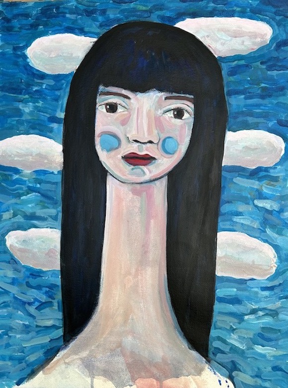 Long-necked woman of the sea